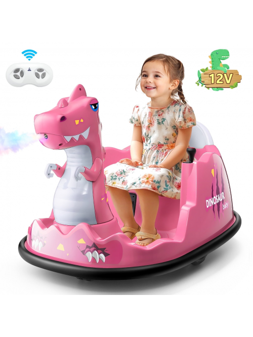 Funcid 12V Dinosaur Bumper Car with Remote Control...