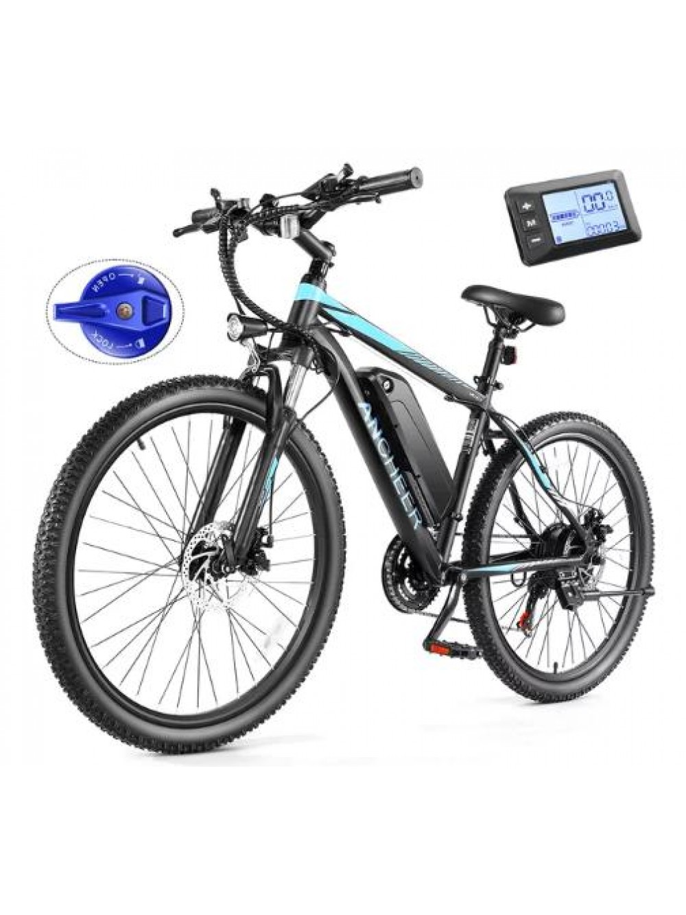 Ancheer Electric Bike, Electric Bike for Adults 26"