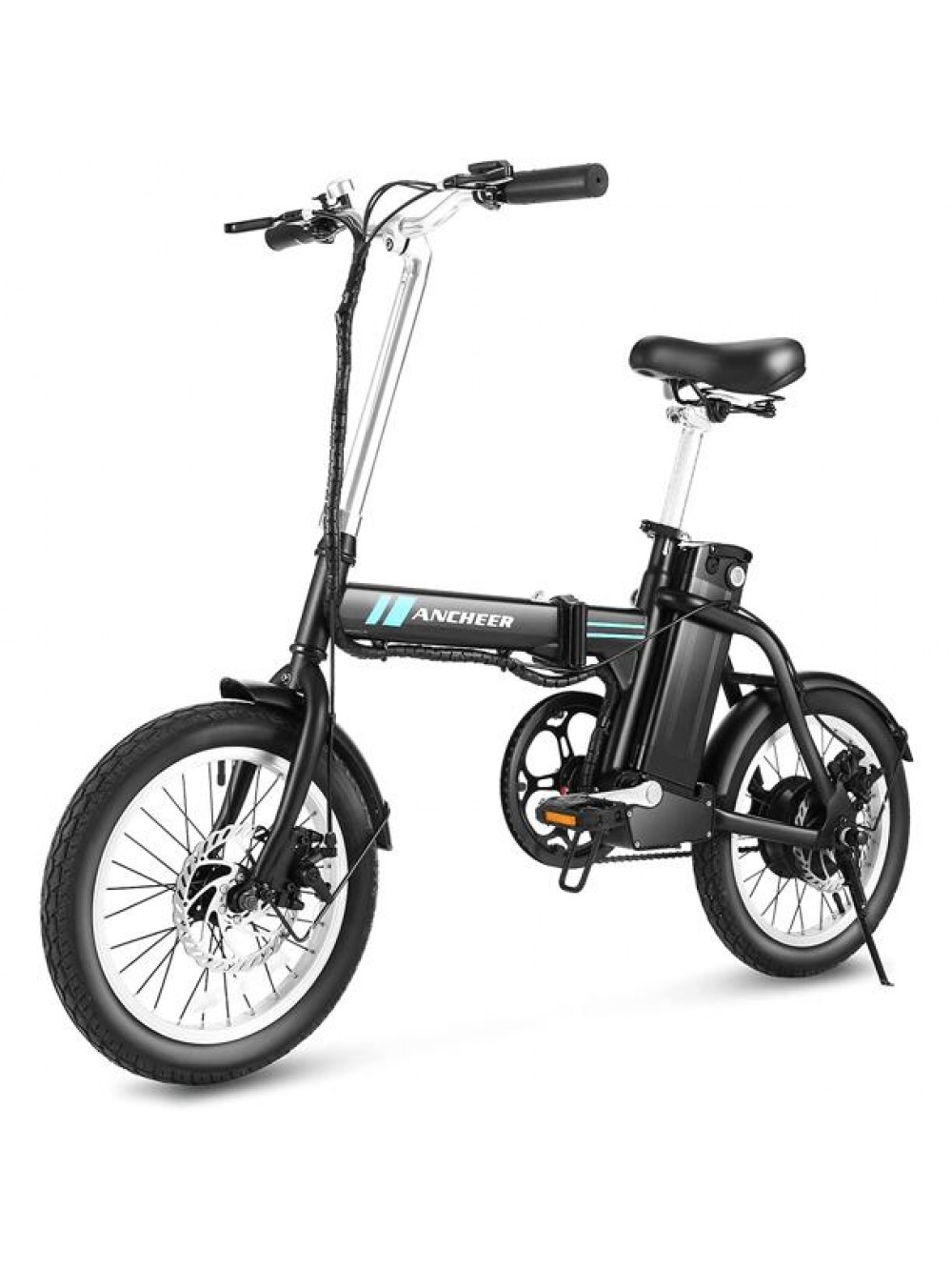 Ancheer Folding Electric Bike, 16 In. Aluminum Lightweight